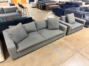 Gray Cloud Sofa & Chair