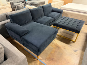 Modern Sectional with Ottoman