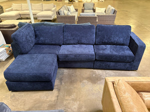 Sapphire Navy Corded Velvet LoveSac 4 base/5 side