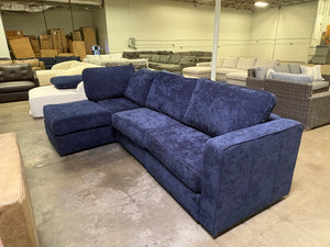 Sapphire Navy Corded Velvet LoveSac 4 base/5 side