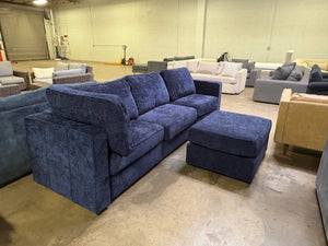 Sapphire Navy Corded Velvet LoveSac 4 base/5 side