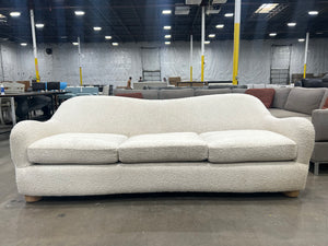 CB2 Bacio Cream Bouclé Sofa