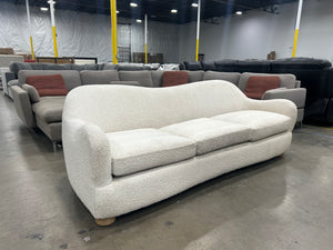 CB2 Bacio Cream Bouclé Sofa