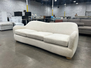 CB2 Bacio Cream Bouclé Sofa