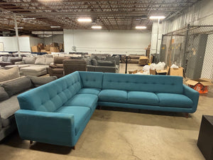 Blue MCM Sectional