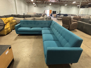 Blue MCM Sectional