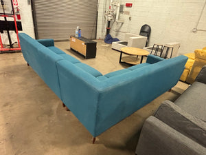 Blue MCM Sectional