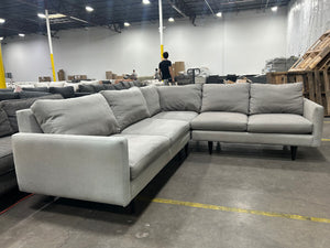 Room & Board Jasper 3-Pc Sectional (Sumner Cement)