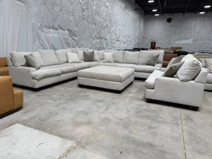Oversized Sectional with Ottoman and Chair