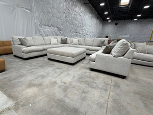 Oversized Sectional with Ottoman and Chair