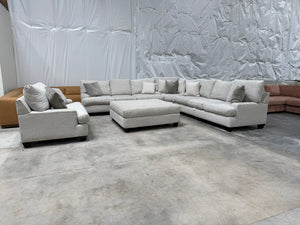 Oversized Sectional with Ottoman and Chair