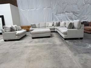 Oversized Sectional with Ottoman and Chair