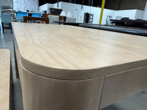 Plank+Beam Dining Table with Bench and Dining Chairs