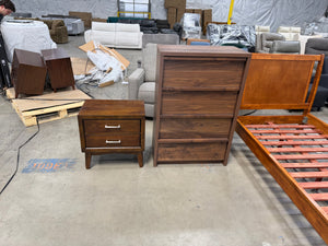 Cherry Twin Bed frame, Dresser and End Table Set