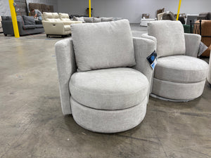 Davos Gray Fabric 2-Pack Chairs