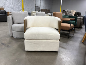 Henredon Wynn Fabric Swivel Accent Chair