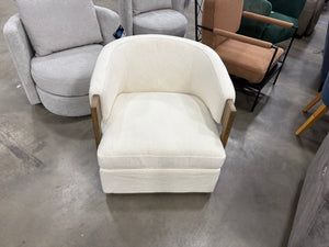 Henredon Wynn Fabric Swivel Accent Chair
