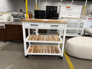 Seville Acacia Kitchen Cart