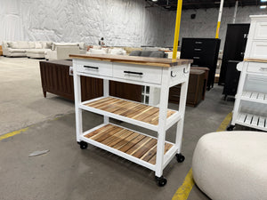 Seville Acacia Kitchen Cart