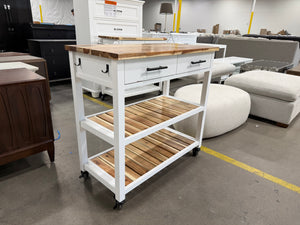 Seville Acacia Kitchen Cart