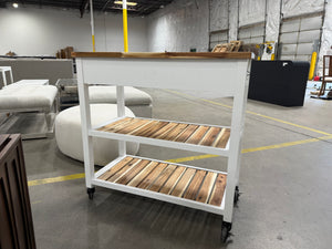 Seville Acacia Kitchen Cart
