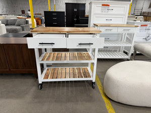 Seville Acacia Kitchen Cart