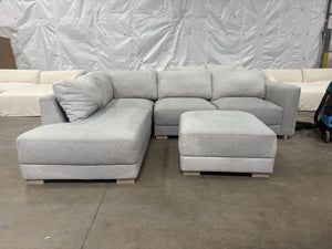 Drayden Fabric Sectional w/ Ottoman