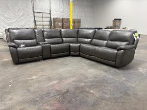 Wylder Leather Power Sectional