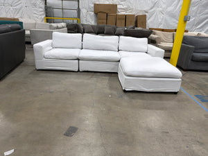 White Cloud Modular 4 Piece Sectional