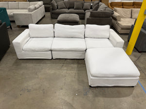 White Cloud Modular 4 Piece Sectional