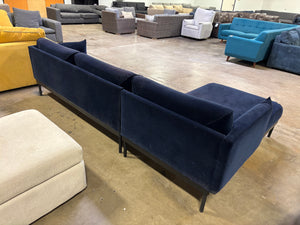 Ikea Blue Velvet Sectional