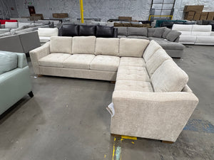Ellsford L-Shaped Beige Sectional