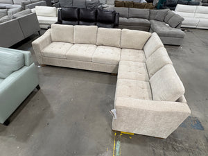 Ellsford L-Shaped Beige Sectional