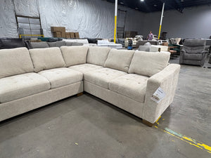 Ellsford L-Shaped Beige Sectional