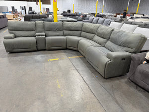 Argento Fabric Power Reclining Sectional