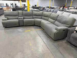 Argento Fabric Power Reclining Sectional