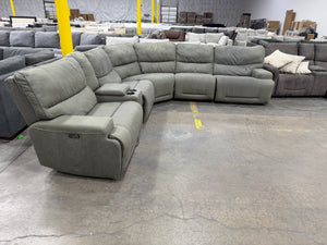 Argento Fabric Power Reclining Sectional