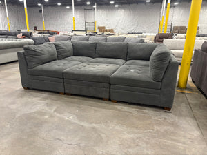 Tisdale 6-Piece Fabric Sectional - Gray