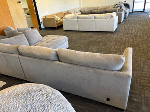 118" Miles Fabric Power Sectional
