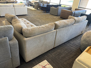 118" Miles Fabric Power Sectional