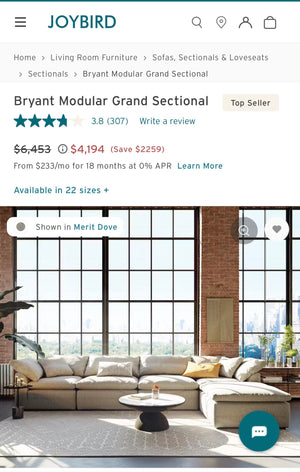 Joybird Bryant Modular Sectional