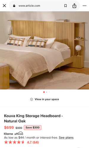 Article King Bed Frame