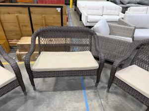 Patio Wicker Loveseat and Chairs