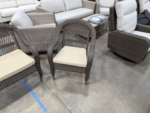 Patio Wicker Loveseat and Chairs