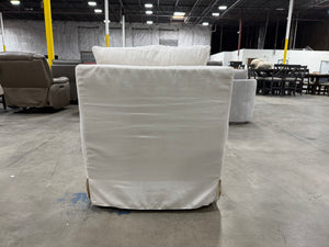 World Market White Swivel Chair