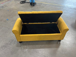 Yellow Storage Ottoman