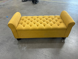 Yellow Storage Ottoman