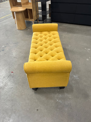 Yellow Storage Ottoman