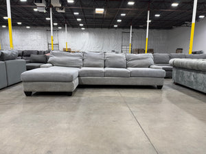 Grey Sectional with Chaise
