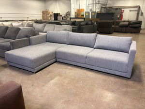 Modern Gray Chaise Sectional